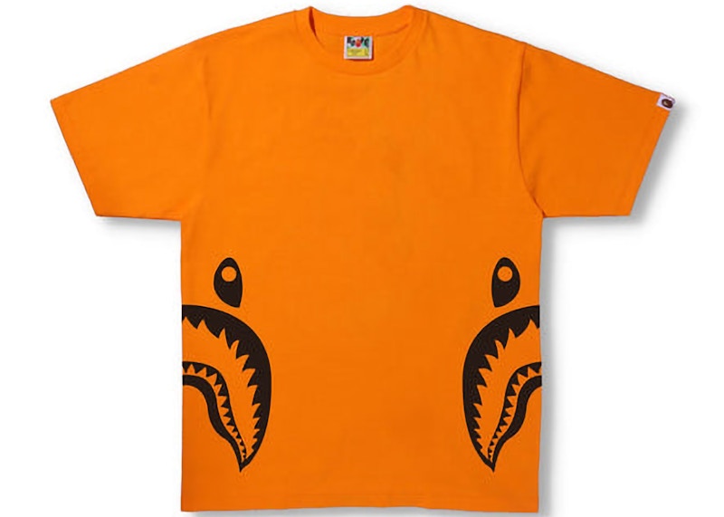 BAPE Bicolor Side Shark Tee (SS22) Orange