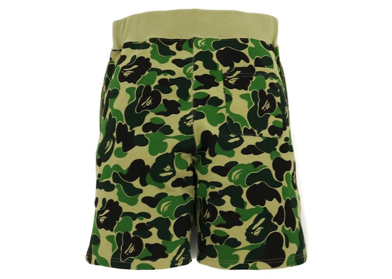 BAPE Big ABC Camo Shark Sweat Shorts Green