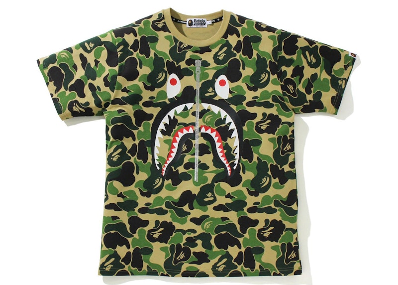 BAPE Big ABC Camo Shark Tee Green