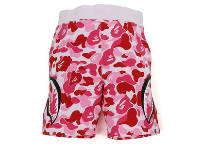 BAPE Big ABC Camo Side Shark Sweat Shorts Pink