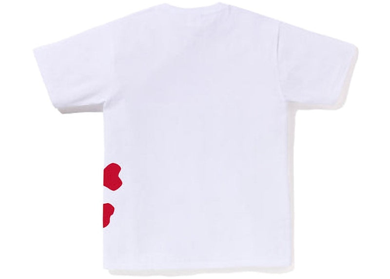 BAPE Big Ape Crossbone Pigment Print Tee White Pink