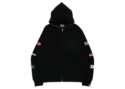 BAPE Big Ape Head Digital Mosaic Relaxed Fit Full Zip Hoodie Black