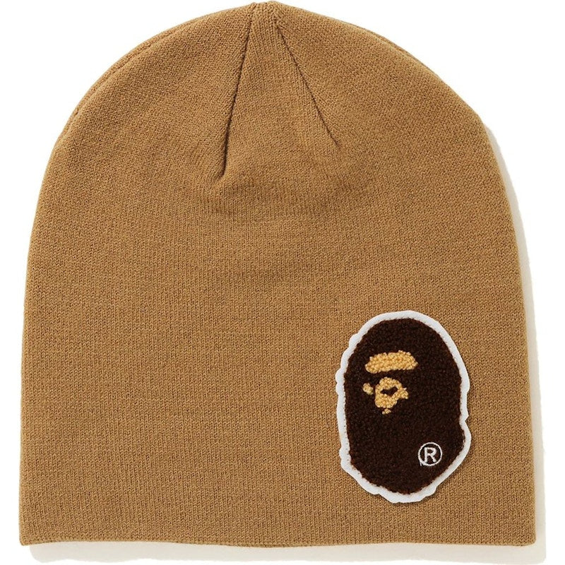BAPE Big Ape Head Knit Cap Beige
