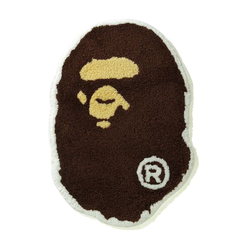 BAPE Ape Head Rug (SS21) Brown