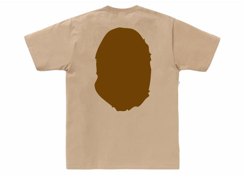 BAPE Big Ape Head Tee Beige