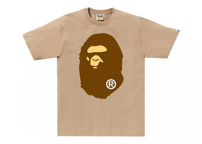 BAPE Big Ape Head Tee Beige