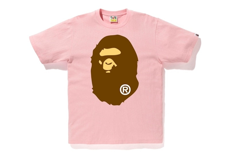 BAPE Big Ape Head Tee Pink