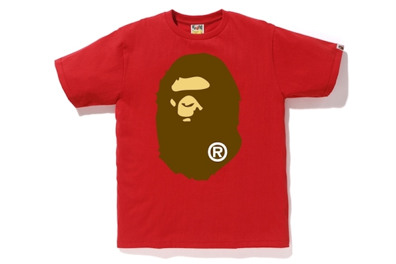BAPE Big Ape Head Tee Red