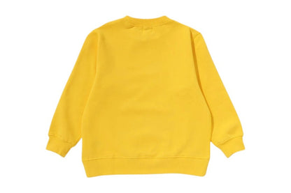 BAPE Big Baby Milo Crewneck Sweatshirt Yellow