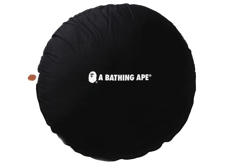 BAPE Big Busy Work Shop BWS Circle Cushion Black
