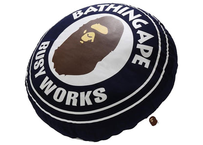 BAPE Big Busy Work Shop BWS Cushion Navy