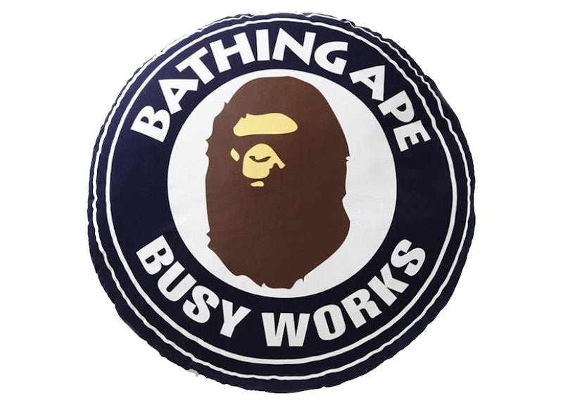 BAPE Big Busy Work Shop BWS Cushion Navy