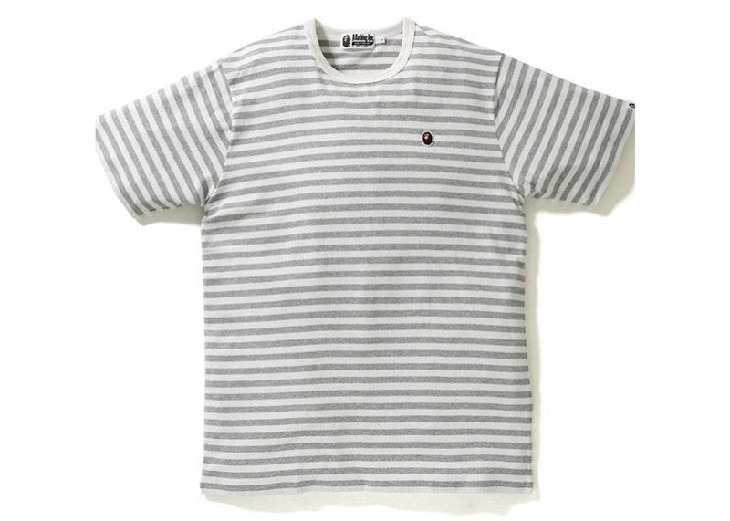 BAPE Big College Hoop Tee Gray