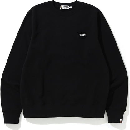 BAPE Big WGM Shark Emblem Wide Crewneck Black