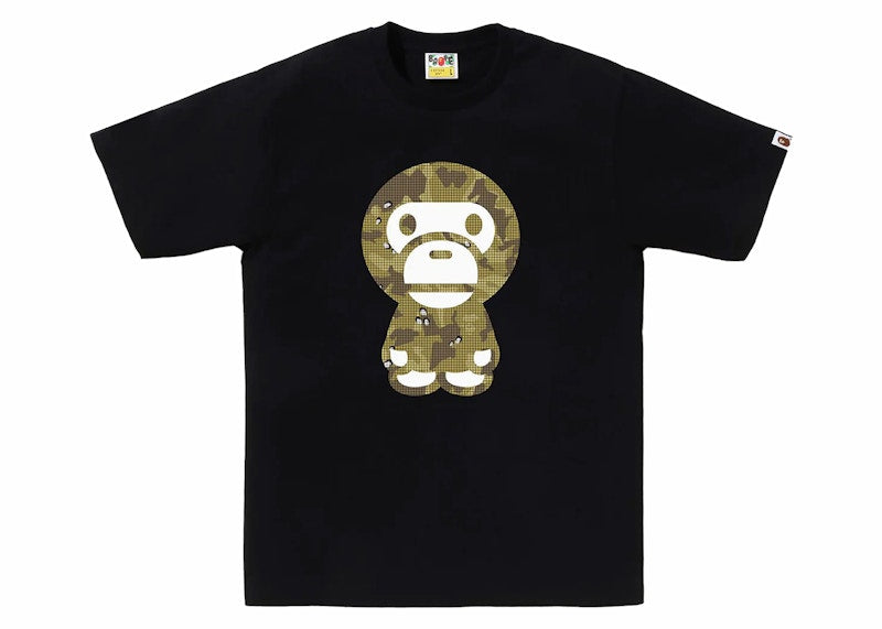 BAPE Bitmap Big Baby Milo Tee Black