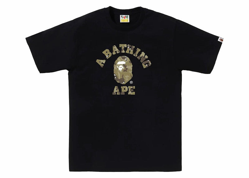 BAPE Bitmap College Tee Black
