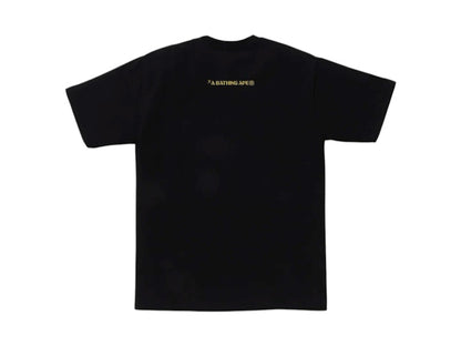 BAPE Bitmap Logo Tee Black