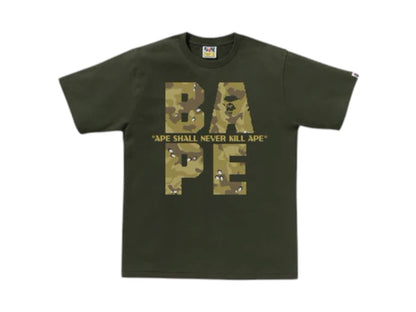 BAPE Bitmap Logo Tee Olivedrab