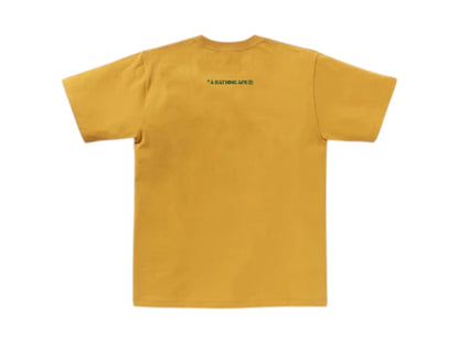 BAPE Bitmap Logo Tee Yellow