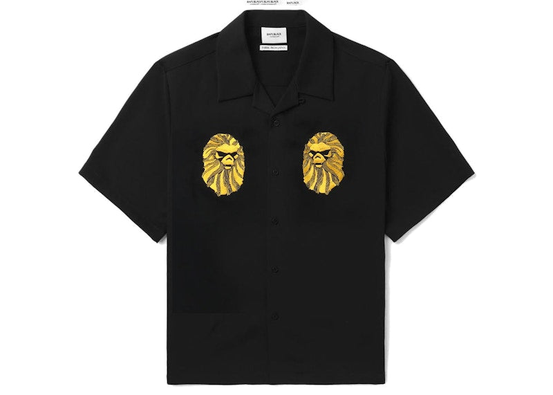 BAPE Black Ape Head Bowling S/S Shirt Black