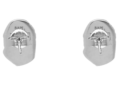 BAPE Black Earrings Silver
