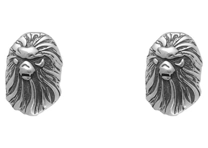 BAPE Black Earrings Silver