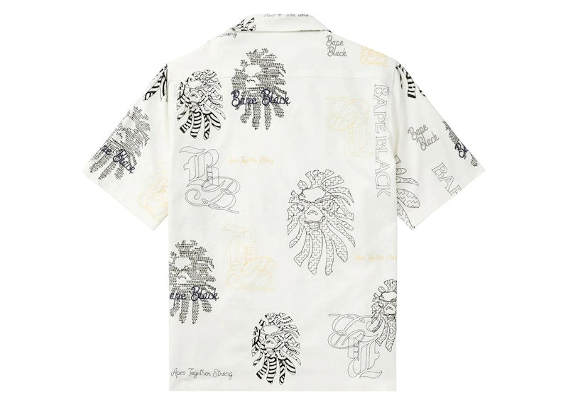 BAPE Black Graphic Stitch Shirt White