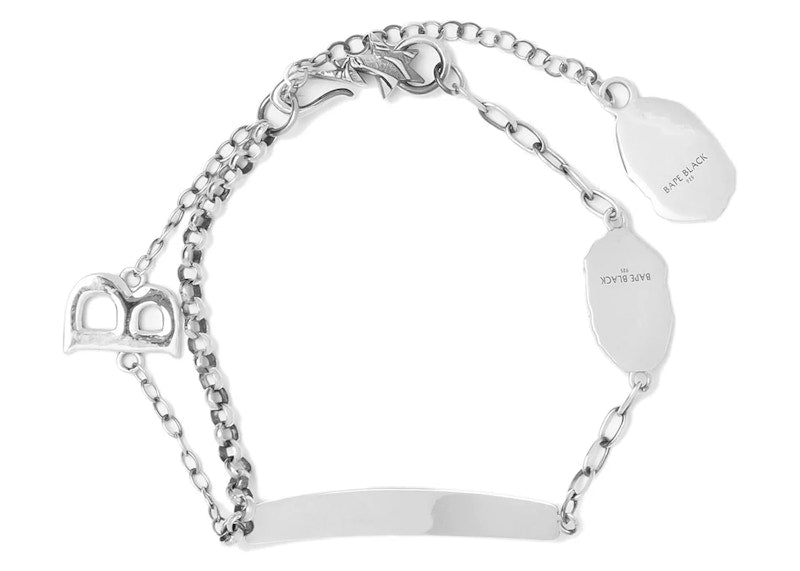 BAPE Black I Bracelet Silver