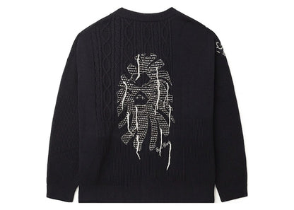 BAPE Black Logo Cardigan Black