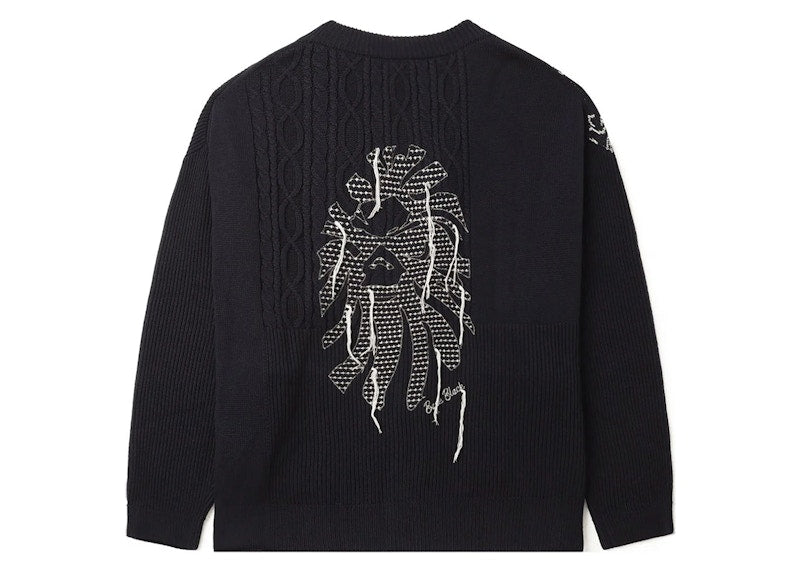 BAPE Black Logo Cardigan Black