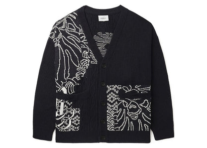BAPE Black Logo Cardigan Black
