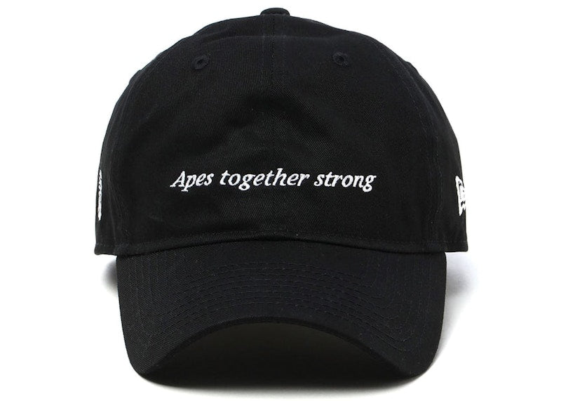 BAPE Black Message Cap Black
