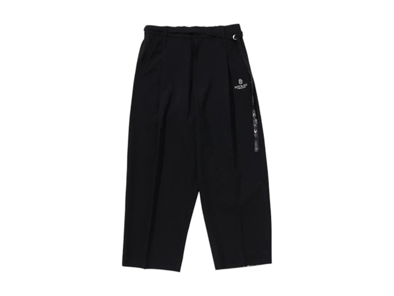 BAPE Black Paisley Dress Pants Black