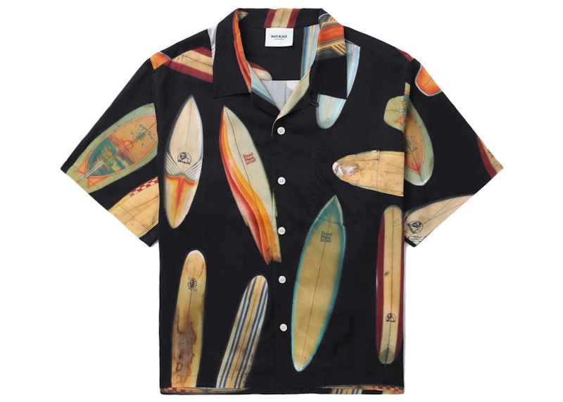 BAPE Black Surf Board S/S Shirt Black