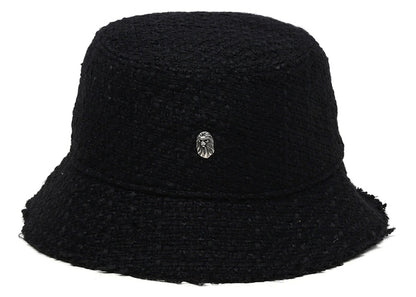 BAPE Black x New Era Logo Tweed Hat Black