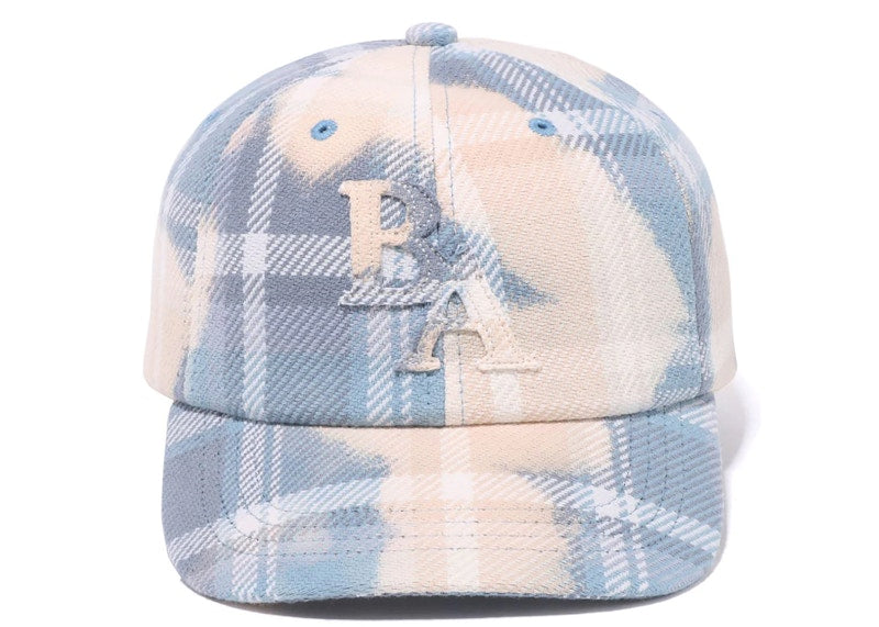 BAPE Bleached Check Panel Cap Sax