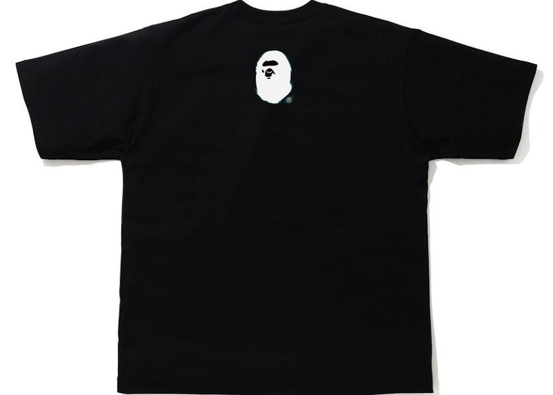 BAPE Blur Relaxed Fit Tee Black