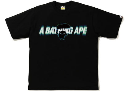 BAPE Blur Relaxed Fit Tee Black