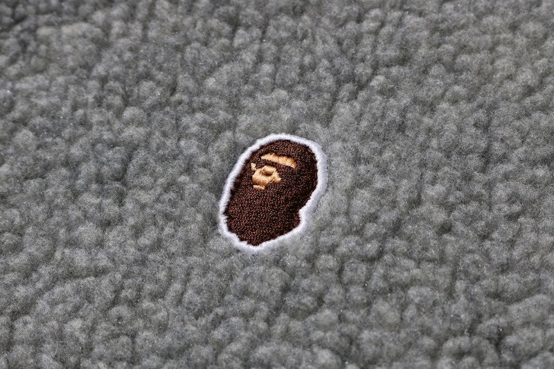 BAPE Boa Ape Head One Point Zip Jacket Grey