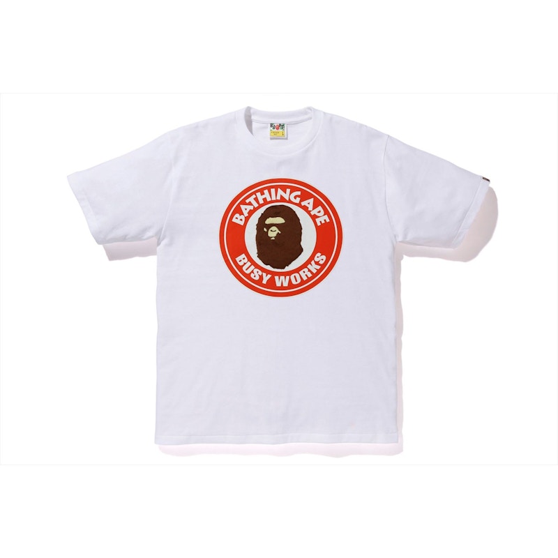 BAPE Boa Colorful Busy Works Tee White