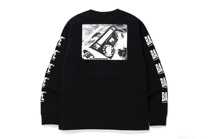 BAPE Boombox Tag L/S Tee Black