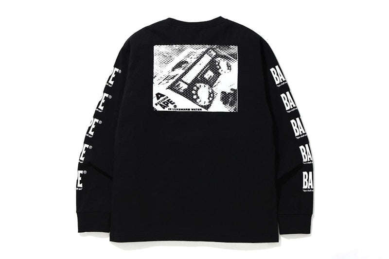 BAPE Boombox Tag L/S Tee Black