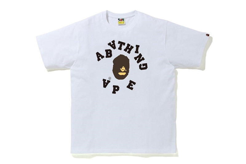 BAPE Broken College Tee White
