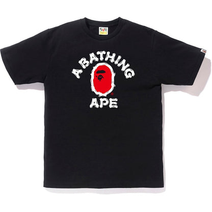 BAPE Brush College Tee Black