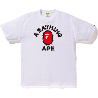 BAPE Brush College Tee White