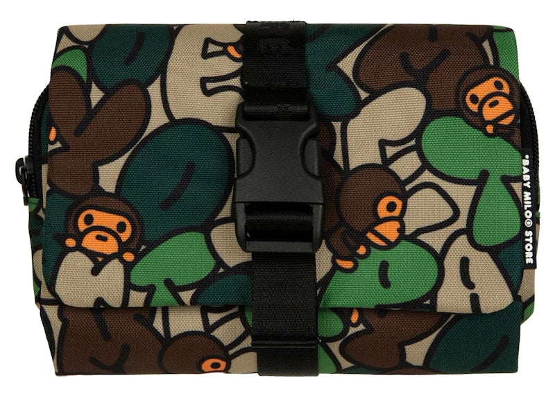 BAPE Bubble Camo Hanging Case Green