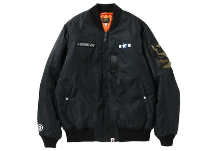 BAPE Busy Shark Loose Fit MA-1 Black