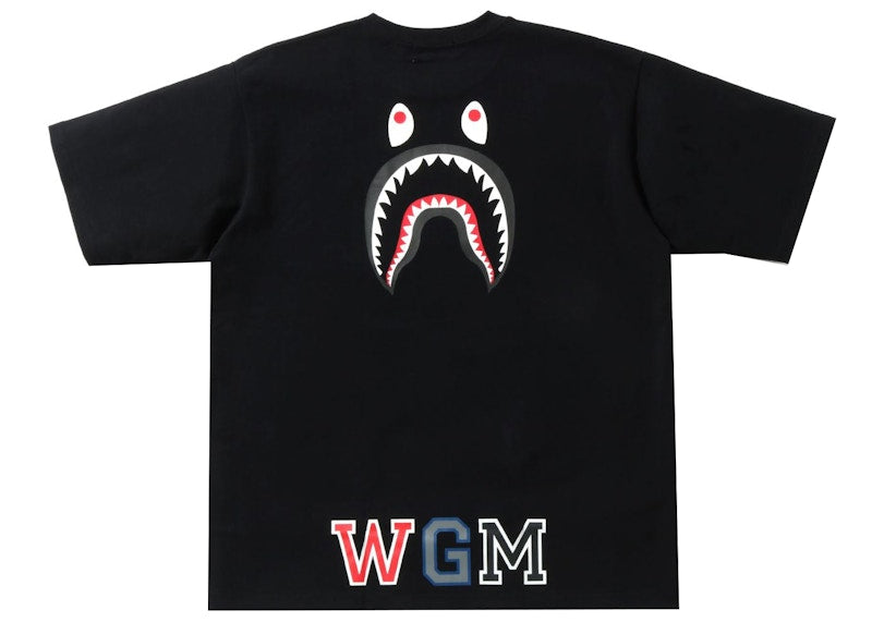 BAPE Busy Shark Relaxed Fit Heavy Weight Tee Black
