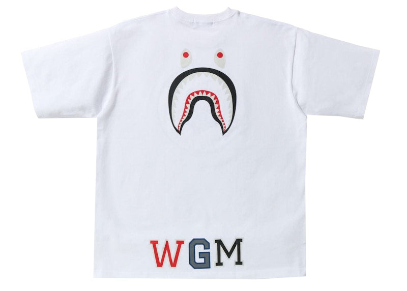 BAPE Busy Shark Relaxed Fit Heavy Weight Tee White