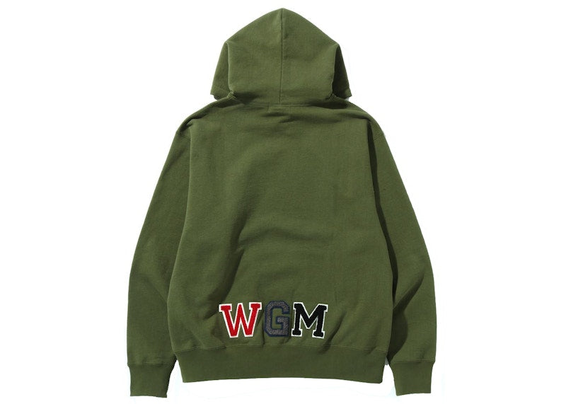 BAPE Busy Shark Relaxed Fit Pullover Hoodie (SS22) Olivedrab